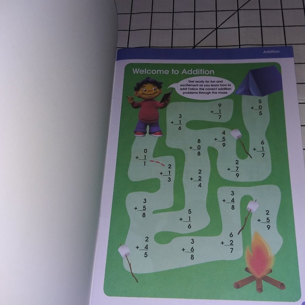 Sid The Science Kid First Grade Math Addition and Subtraction Workbook Lot of 2 - Picture 3 of 8